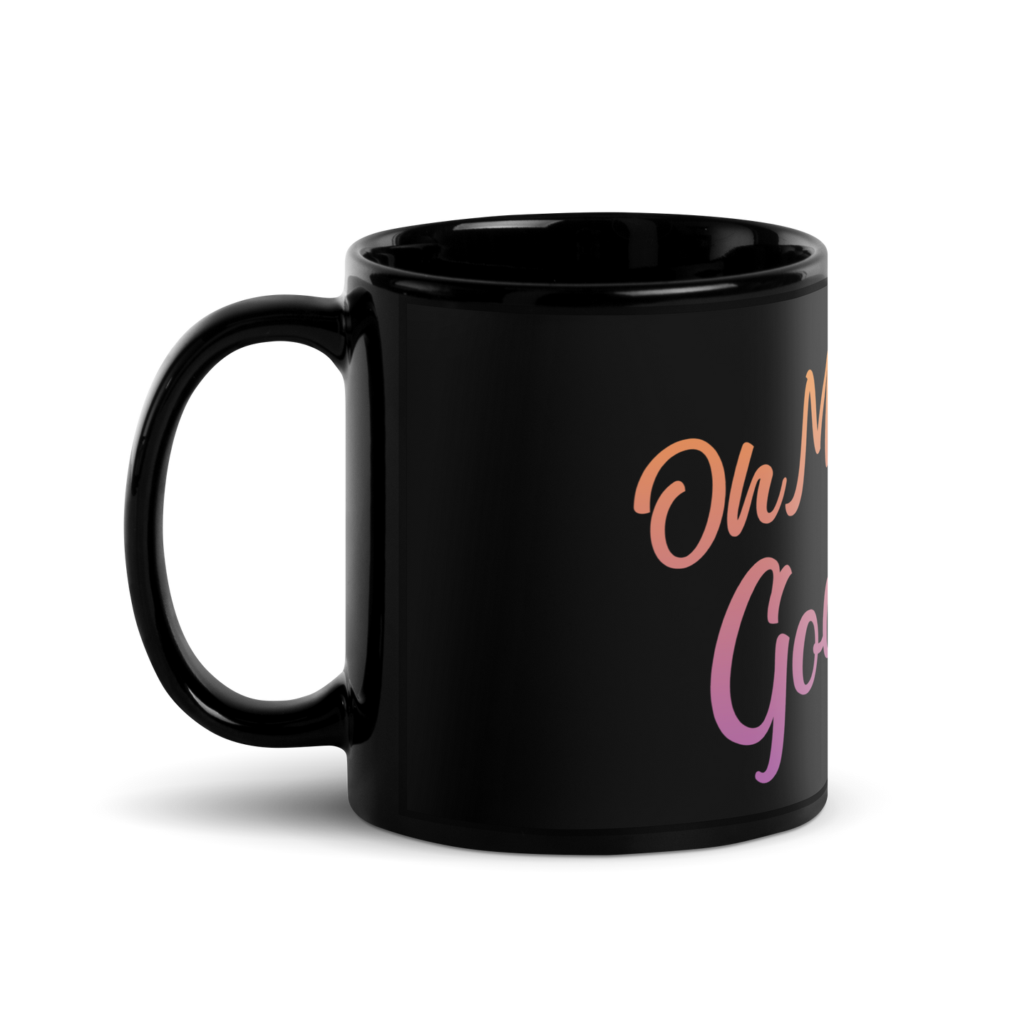 OH MY GOODLIFE Glossy Black Mug