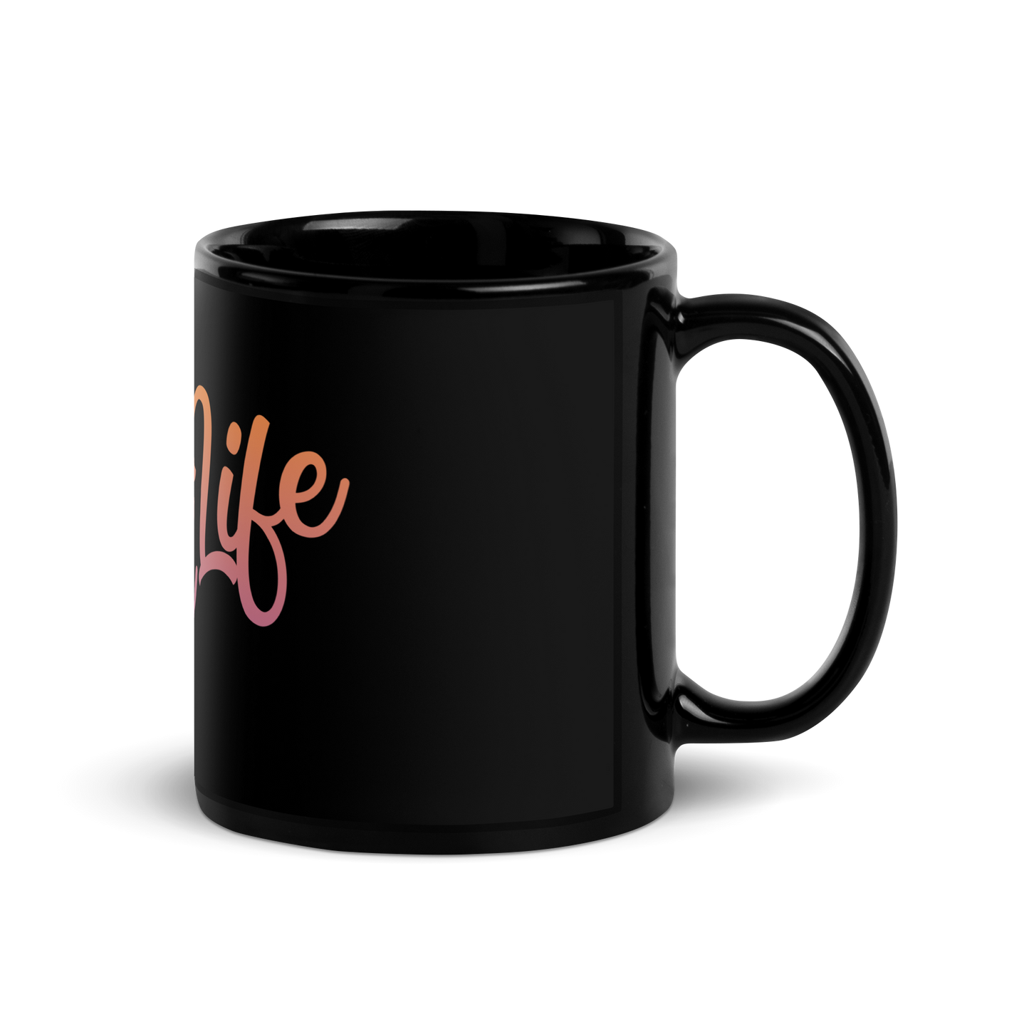 OH MY GOODLIFE Glossy Black Mug