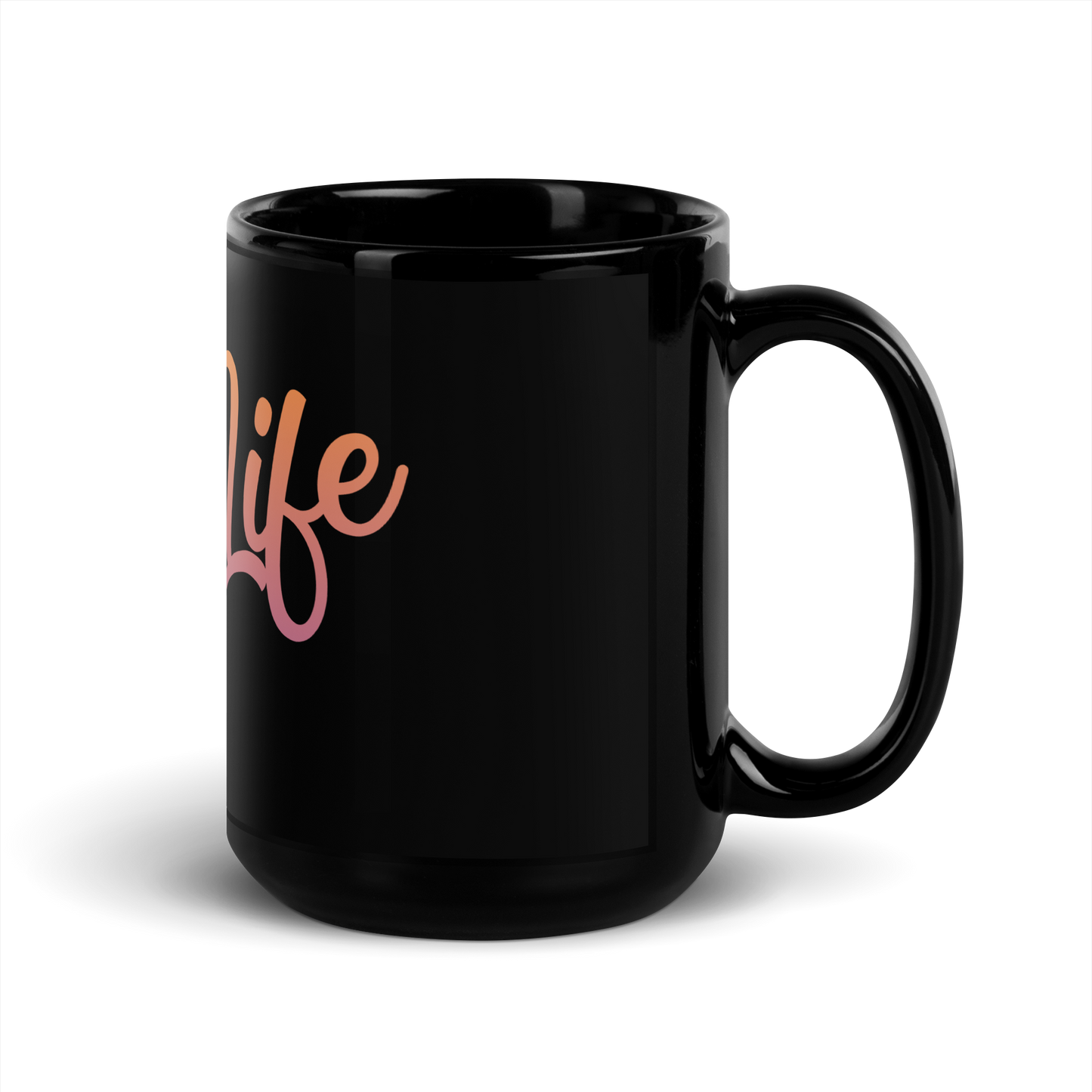 OH MY GOODLIFE Glossy Black Mug