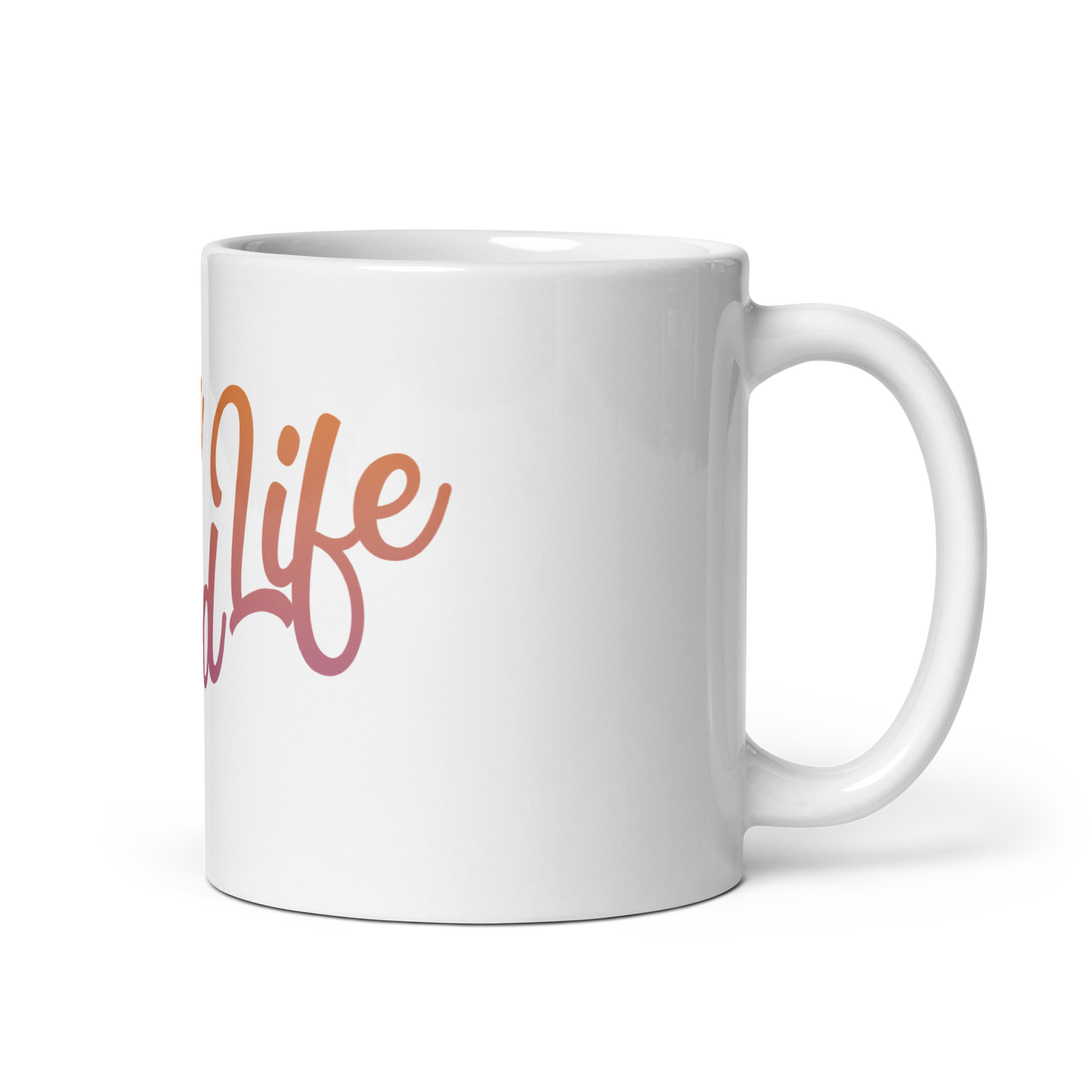 OH MY GOODLIFE Glossy White Mug